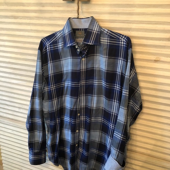 Thomas Dean Men’s Button Button Up Shirt - Picture 2 of 8